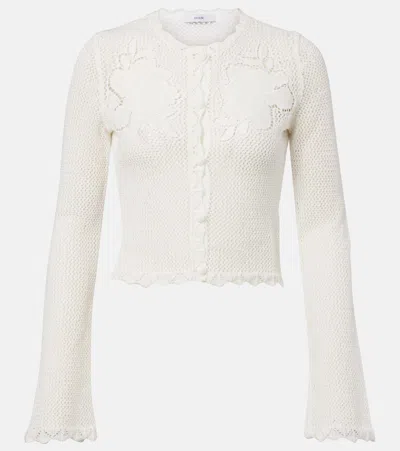 ERDEM EMBROIDERED COTTON CARDIGAN
