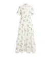 Erdem Embroidered Maxi Shirt Dress