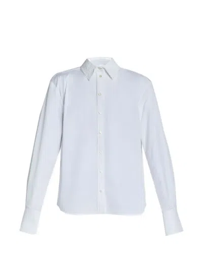 Erdem Embroidered-collar Shirt In White