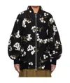 Erdem Embellished Wool-nylon Bomber Jacket In Black
