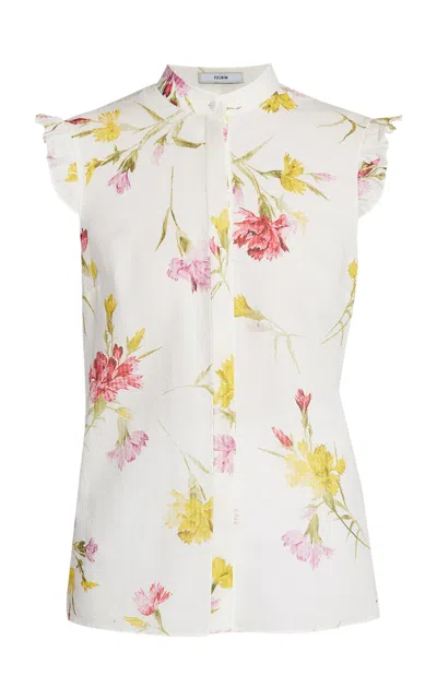 Erdem Floral Cotton Blouse In Floral