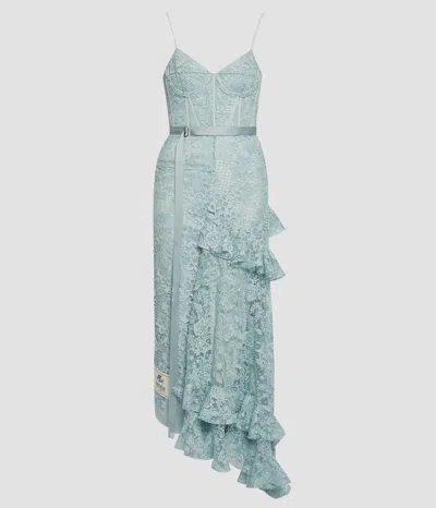 Erdem Floral Guipure Lace Sleeveless Midi Dress In Multi