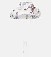 Erdem Floral Linen-blend Bucket Hat In Tropical Bloom White