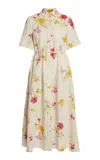 Erdem Floral Linen Midi Dress