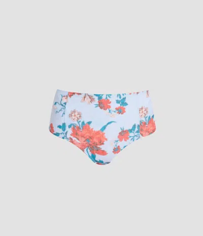 Erdem Floral Print Bikini Bottom In Animal Print