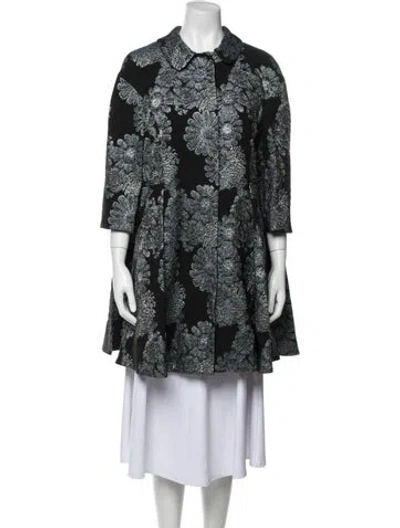 Pre-owned Erdem Floral Print Coat In Multi