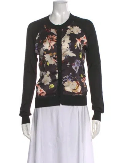 Pre-owned Erdem Floral Print Crew Neck Sweater In Multi