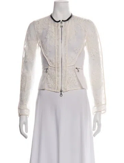 Pre-owned Erdem Floral Print Jacket In Neutrals