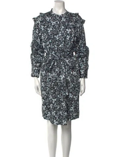 Pre-owned Erdem Floral Print Knee-length Dress In Multi