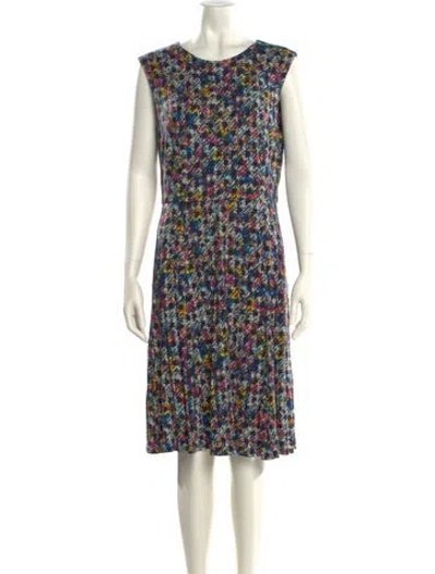 Pre-owned Erdem Floral Print Knee-length Dress In Multi