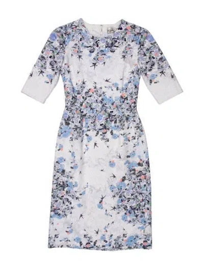 Pre-owned Erdem Floral Print Knee-length Dress In Multi