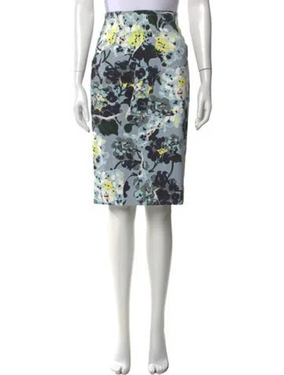 Pre-owned Erdem Floral Print Knee-length Skirt In Multi