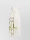 Erdem Floral Print Linen Maxi Dress