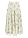Erdem Floral-print Maxi Skirt In Multi