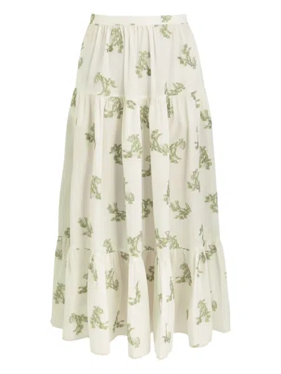 ERDEM FLORAL-PRINT MAXI SKIRT