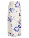 ERDEM FLORAL-PRINT MIDI SKIRT