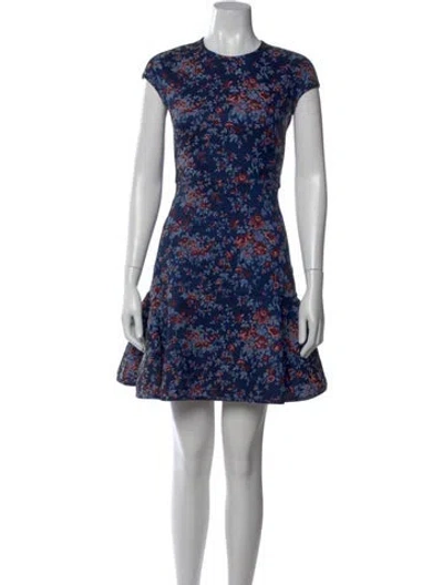 Pre-owned Erdem Floral Print Mini Dress