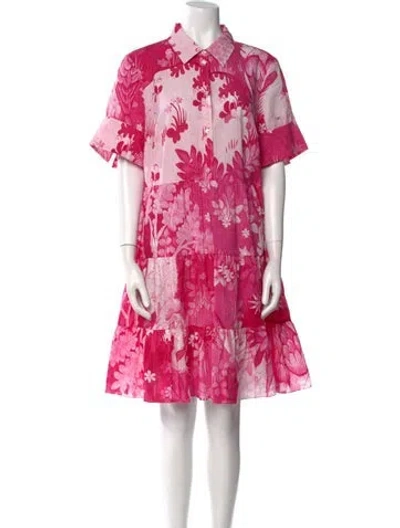 Pre-owned Erdem Floral Print Mini Dress In Multi