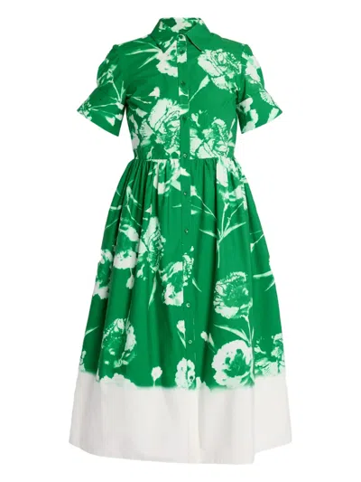 ERDEM FLORAL-PRINT SHIRT DRESS