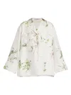 Erdem Printed Silk Pyjama Shirt