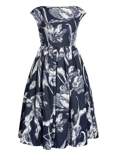 Erdem Floral-print Sleeveless Midi Dress In Multi