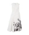 Erdem Floral Print Midi Dress In White