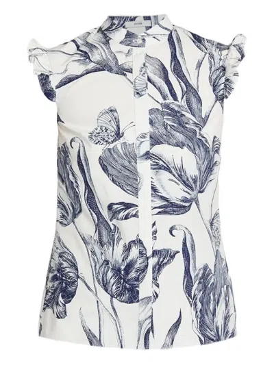 Erdem Floral-print Sleeveless Shirt In Multi