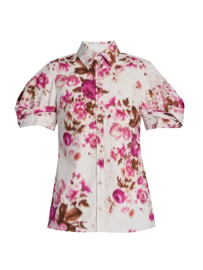 Erdem Florals Mini Top For Women In Pink
