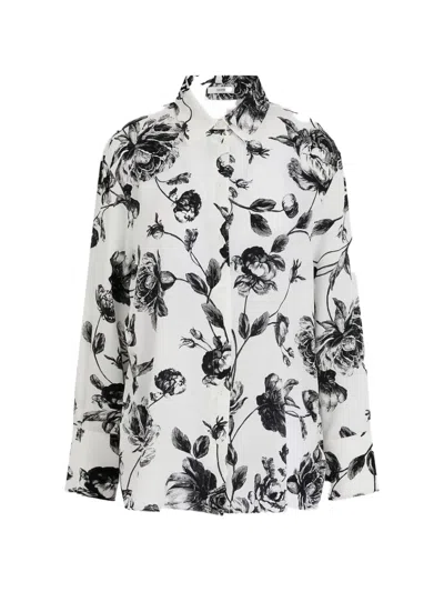 Erdem Floral Shirt In White