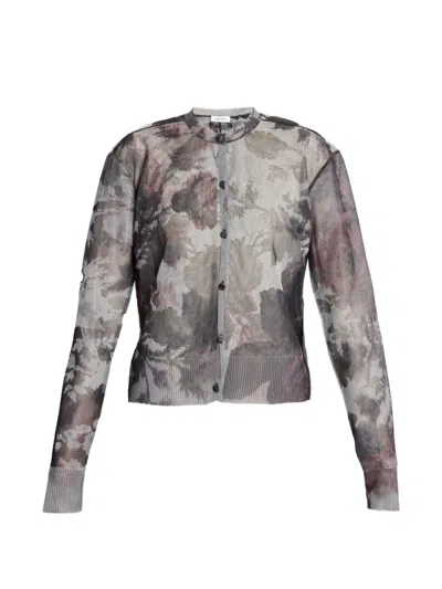 Erdem Floral-pattern Cardigan In Multi