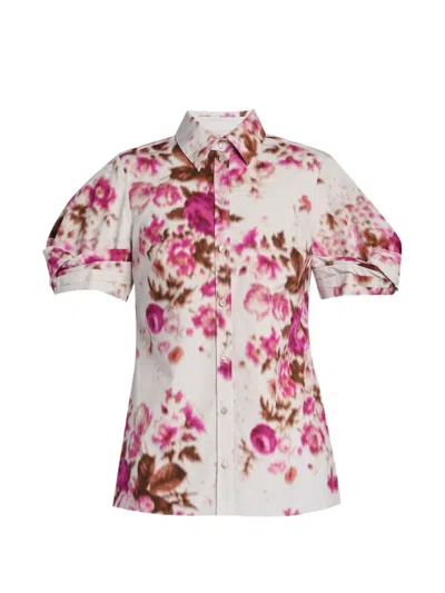 Erdem Floral-pattern Shirt In Neutral