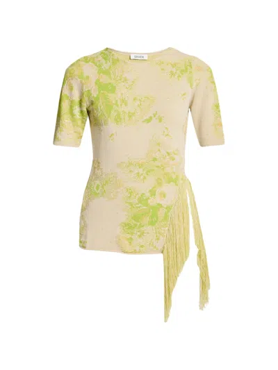 Erdem Floral-pattern T-shirt In Multi