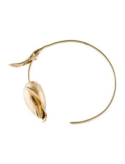 Pre-owned Erdem Flower Bud Choker Necklace, 18" In Multicolor