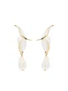 Erdem Flower-bud Pearl Earrings In Metallic