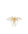 Erdem Flower Button Brooch In Pattern