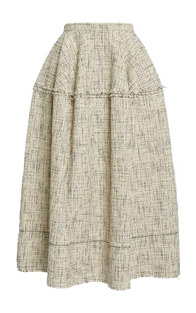 Erdem Full-volume Cotton-blend Midi Skirt