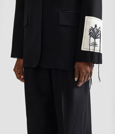 Erdem Grain De Poudre Single Breasted Blazer In Multi