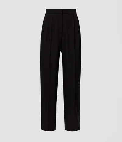 Erdem Grain De Poudre Wide Leg Trouser In Blue