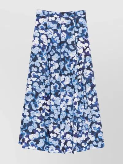 ERDEM GRAPHIC FLORAL HIGH WAIST MAXI SKIRT