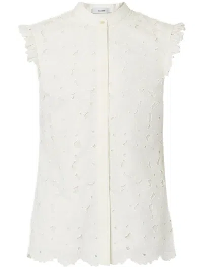 Erdem Hemd Mit Volants In Weiss