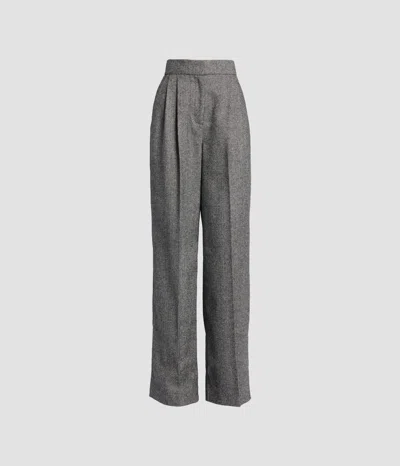 Erdem Herringbone Wide Leg Trouser