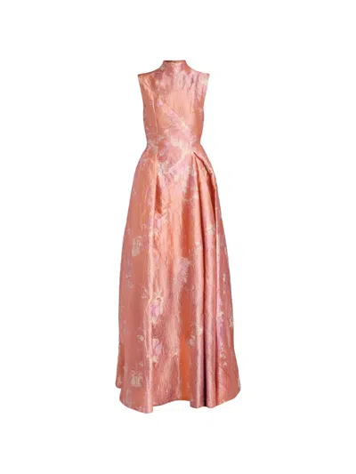 Erdem High-neck Maxi Dress In Neutral