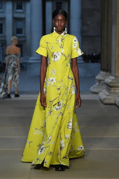 Erdem Ilana Gown In Yellow