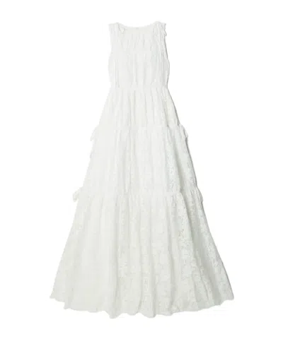 Erdem Isla Tie-up Detail Dress In White