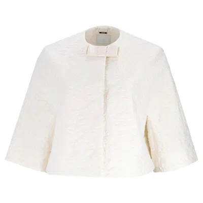Pre-owned Erdem Jacquard Cape Jacket In Gray