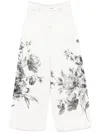 Erdem Jeans Flores Crudo In White