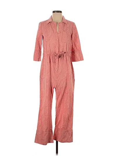 Pre-owned Erdem Jumpsuit In Pink