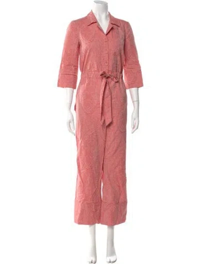 Pre-owned Erdem Jumpsuit In Red