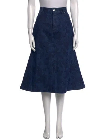 Pre-owned Erdem Knee-length Skirt In Blue