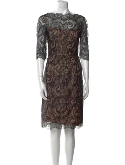 Pre-owned Erdem Lace Pattern Knee-length Dress In Multi